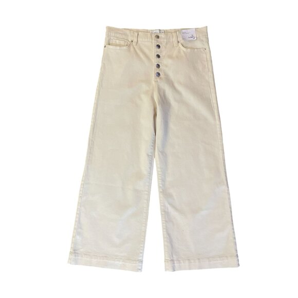 Sam Edelman Codie High Rise Wide Leg NEW 32/14 Undyed Natural - Picture 3 of 16